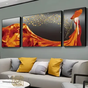 3 Piece Magical Gown Framed Wall Art