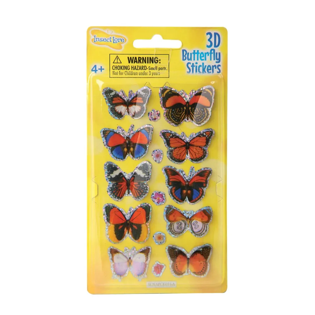 3D Butterfly Stickers