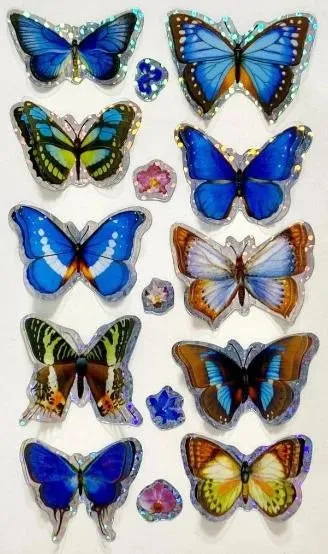 3D Butterfly Stickers