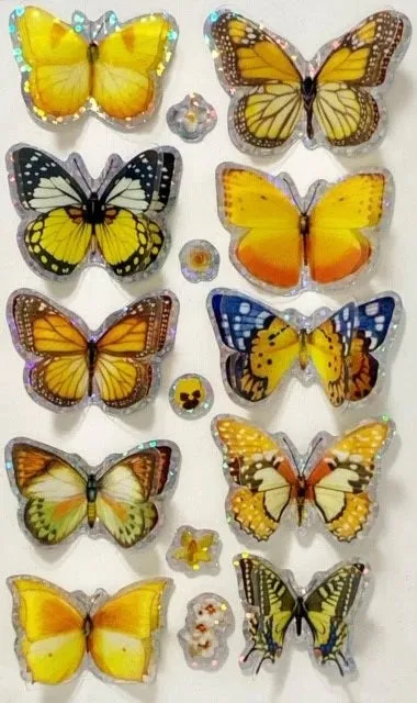 3D Butterfly Stickers