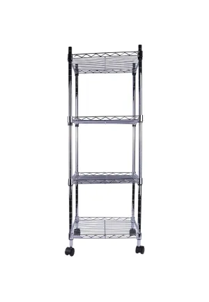 4-Tier Wire Chrome Shelves