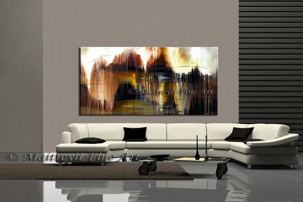 Abstract Modern Art Oil Painting on Canvas Modern Wall Art Texture Painting - Melting Rock 19