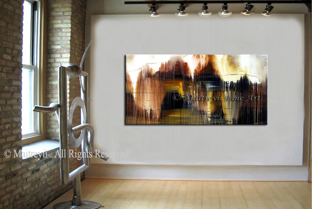 Abstract Modern Art Oil Painting on Canvas Modern Wall Art Texture Painting - Melting Rock 19