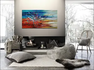 Abstract Modern Original Art Oil Painting For Sale - Arising