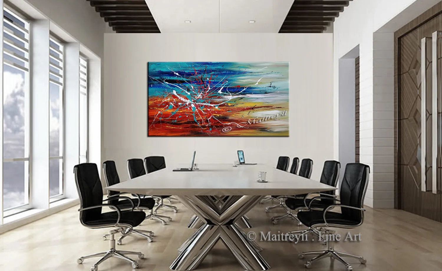 Abstract Modern Original Art Oil Painting For Sale - Arising