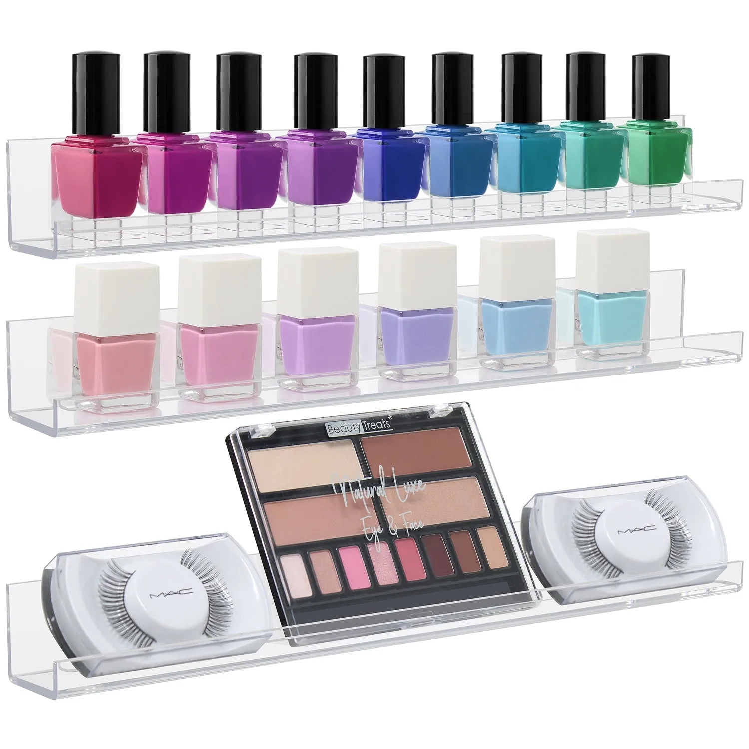 Acrylic Nail Polish Wall Shelf Packs