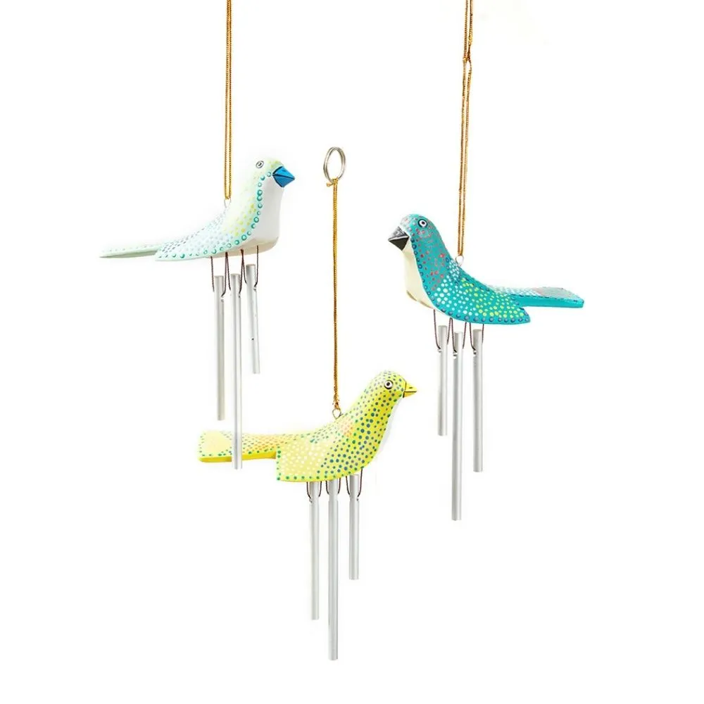 Batik Bird Chime Ornament Set