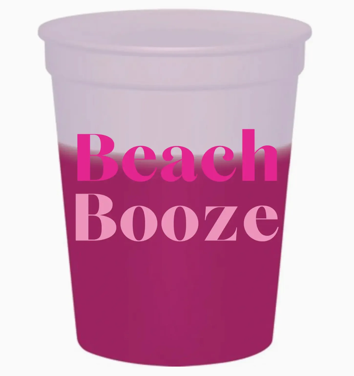 Beach Booze Color Changing Mood Stadium Cups