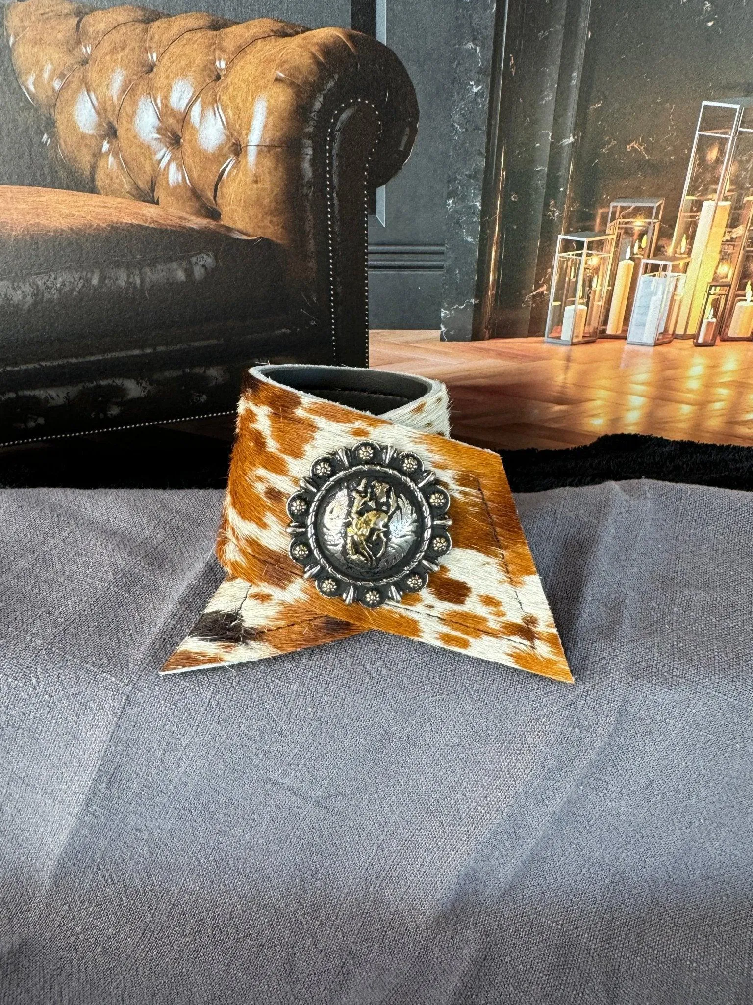 Best of the West Cowhide Western Napkin Rings