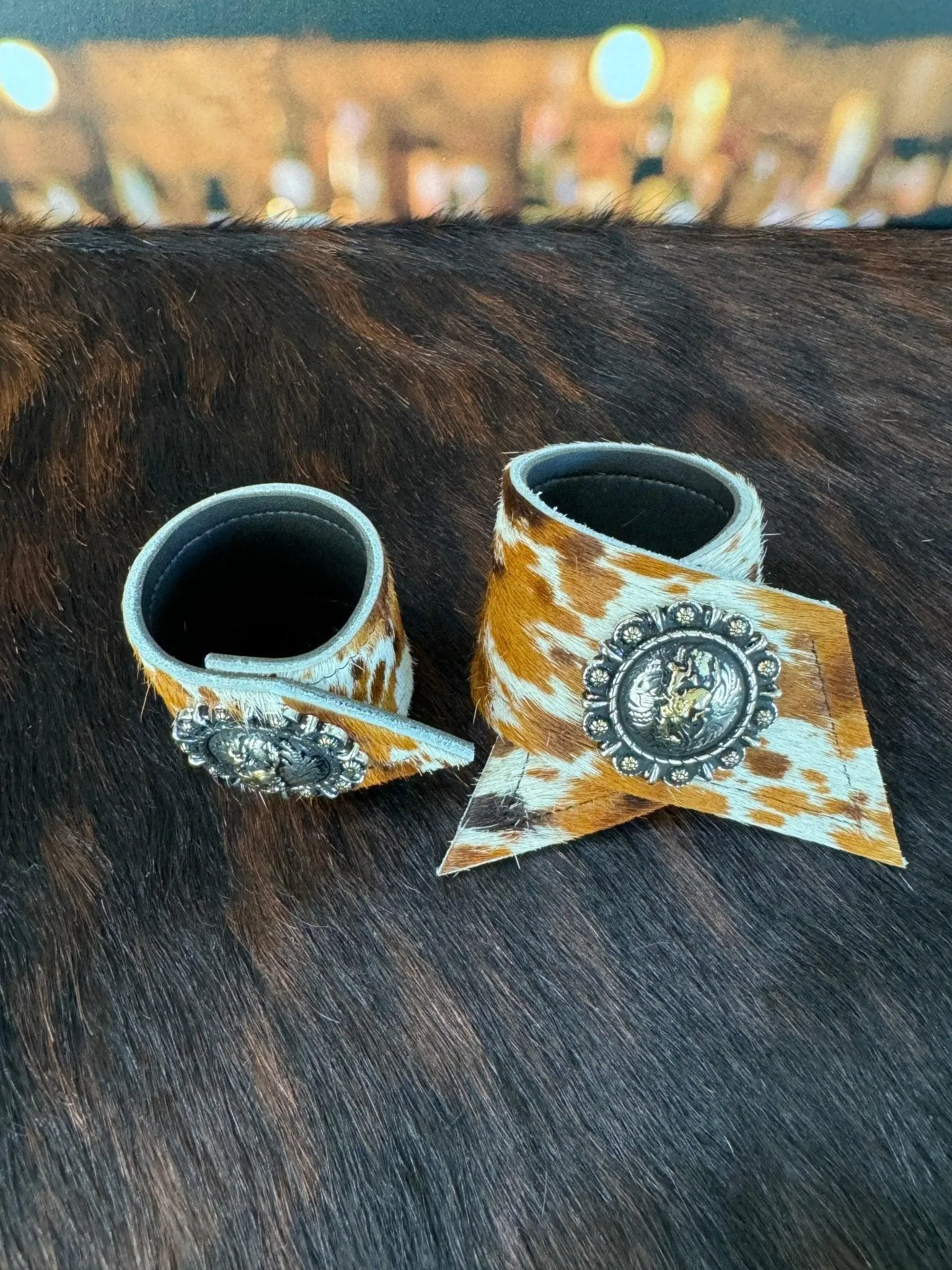 Best of the West Cowhide Western Napkin Rings