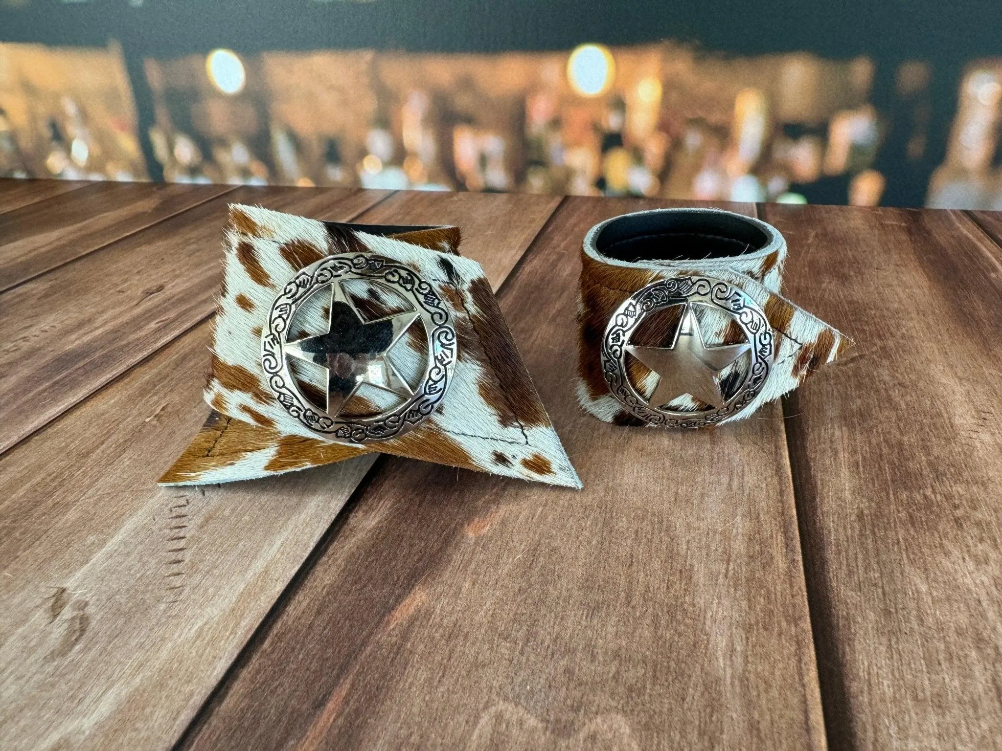 Best of the West Cowhide Western Napkin Rings