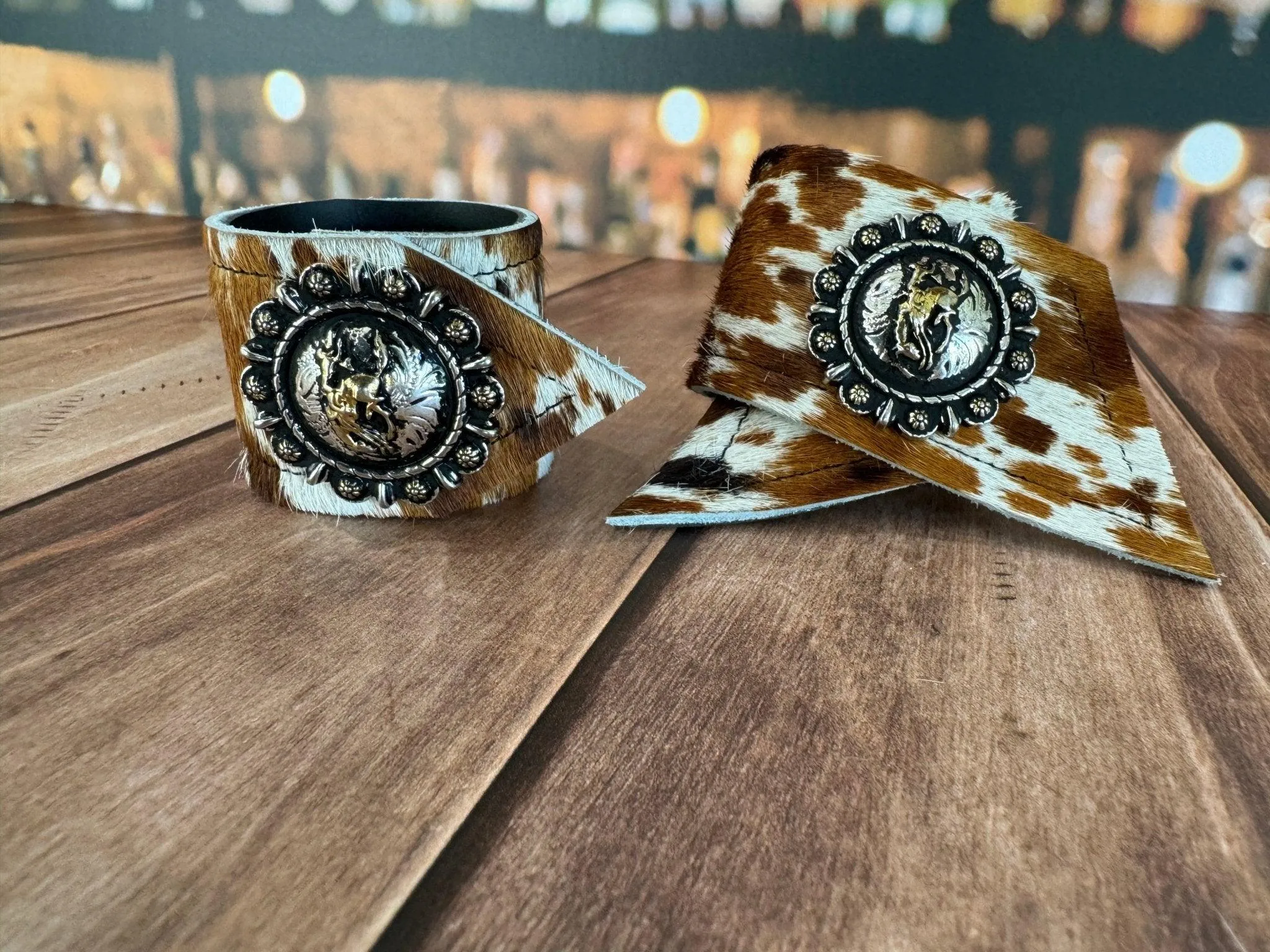 Best of the West Cowhide Western Napkin Rings