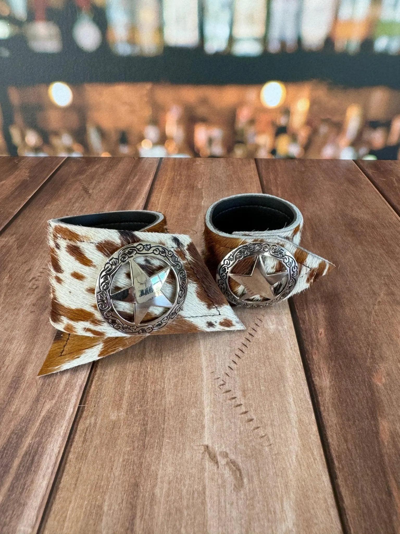 Best of the West Cowhide Western Napkin Rings