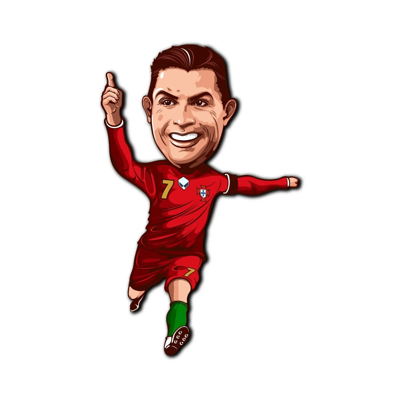 Bhai Please Ronaldo Wooden Fridge Magnet (Pack of 1) | Football, Soccer, Clubs, Sports | Gift for Husband, Boyfriend, Men, Football Fans |Birthday