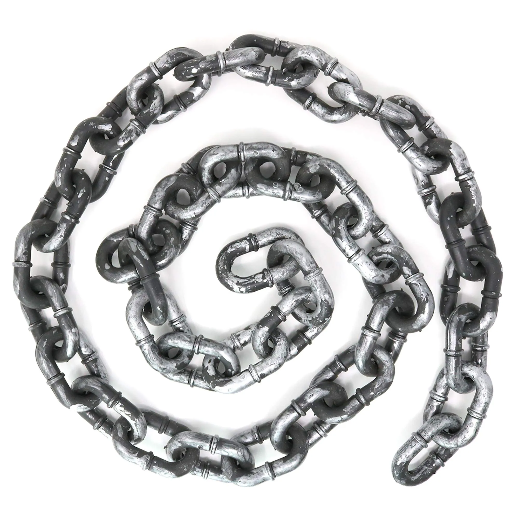 Black and Silver Large Link Chain