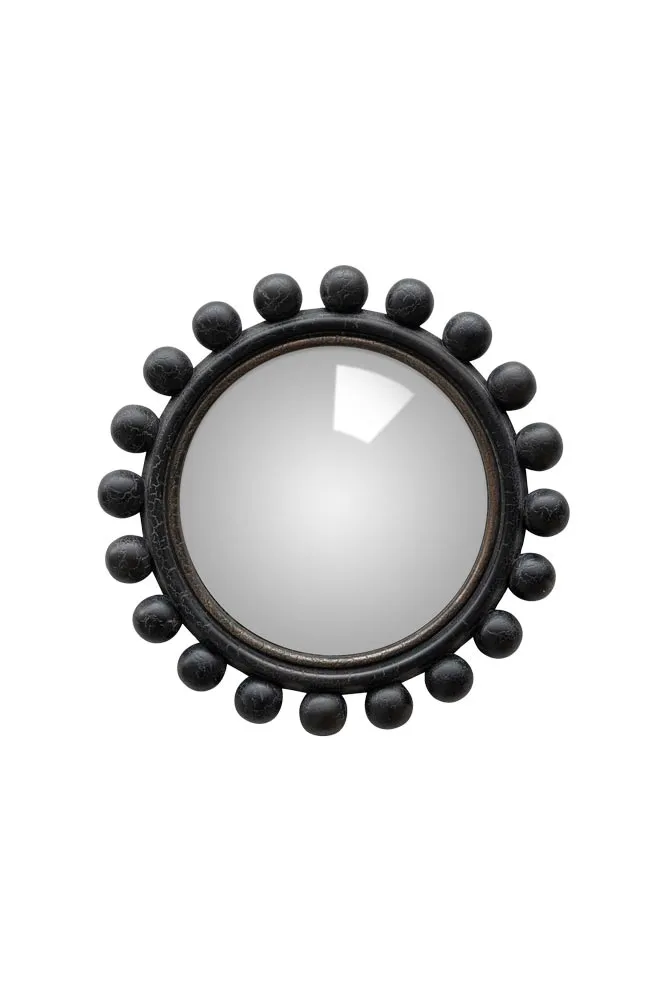 Black Bobbin Convex Mirror