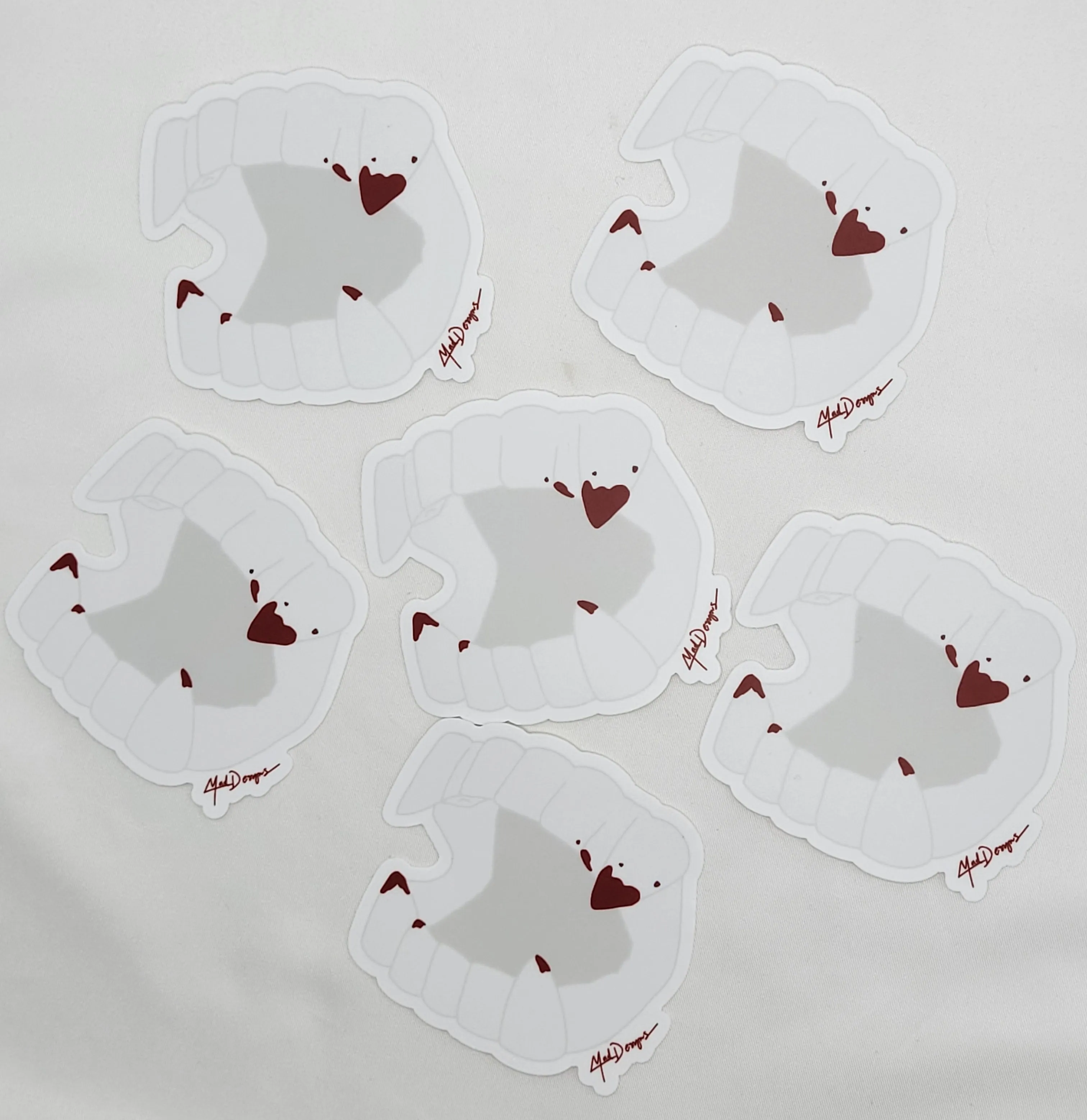 Bloody Vampire Teeth Sticker