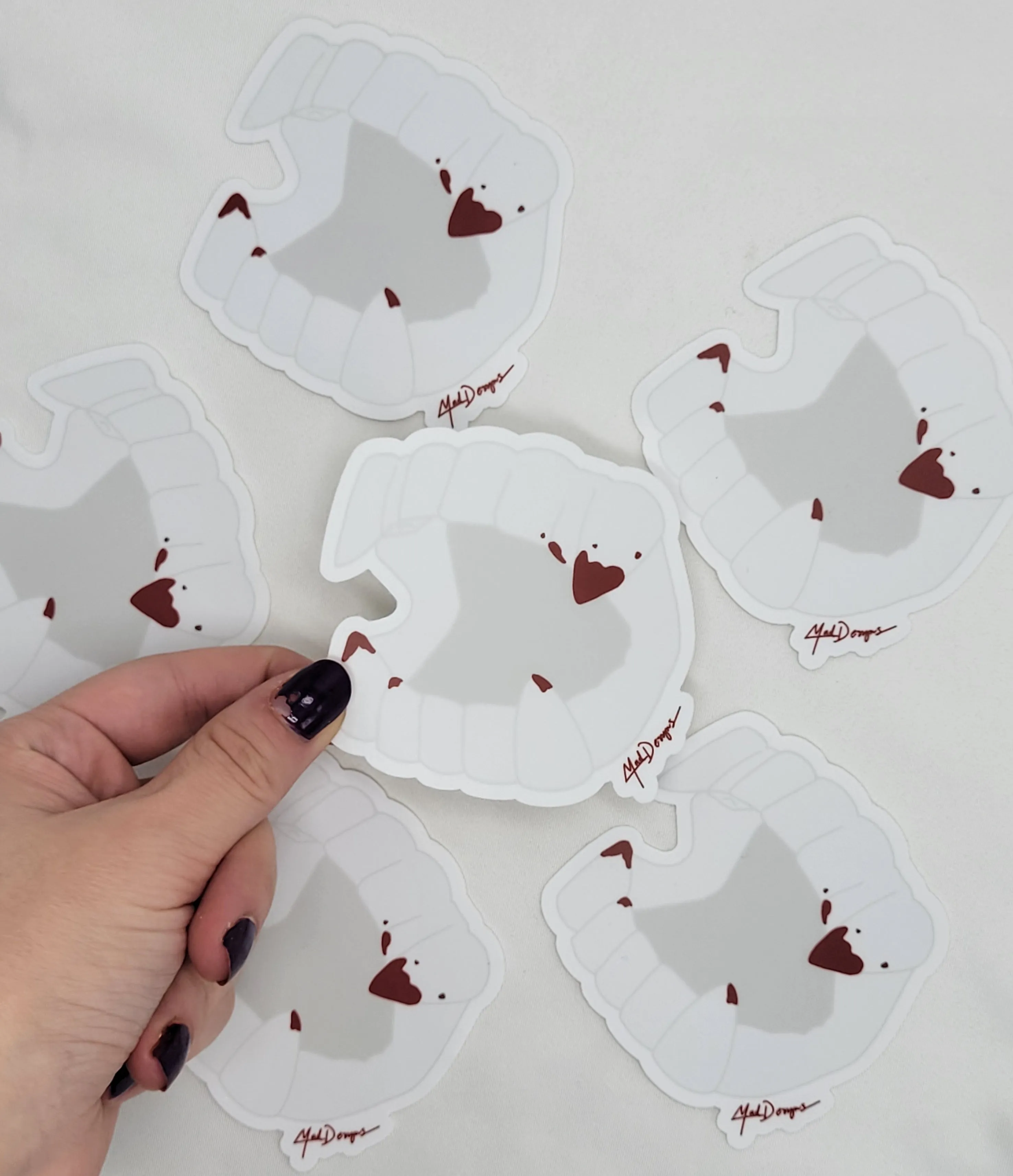 Bloody Vampire Teeth Sticker