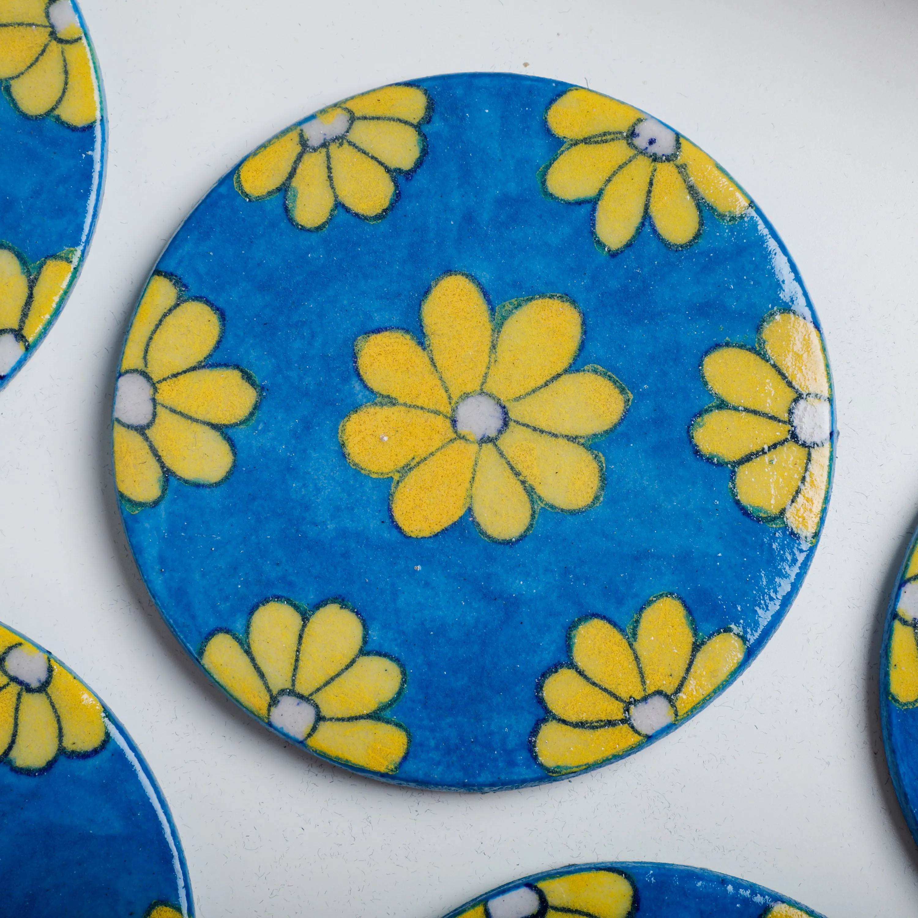 Blue Table Coasters