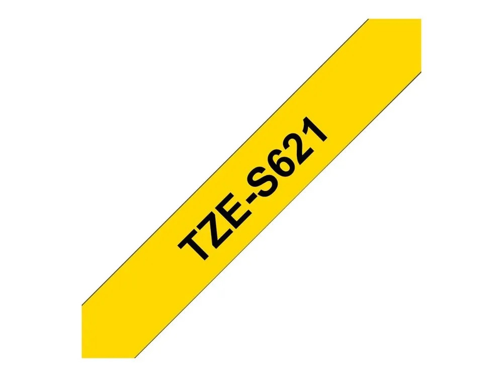 Brother Laminated Tape Tze-S621 - Black On Yellow