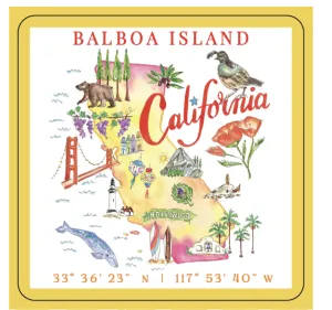 California Balboa Island Boxed Coasters