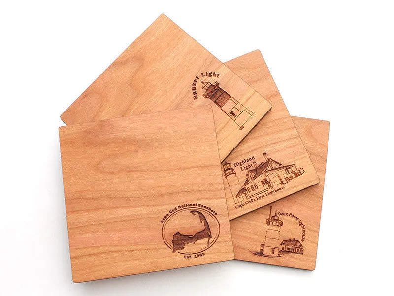 Cape Cod Lighthouse Coasters