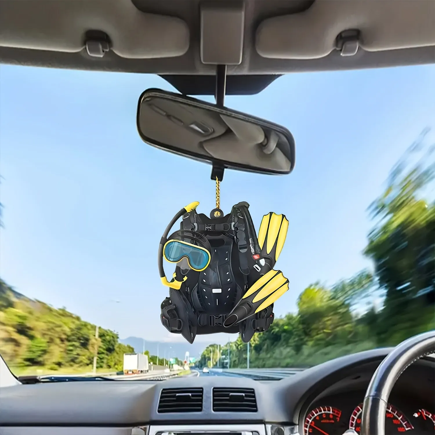 Car Hanging Ornament: Diving Suit