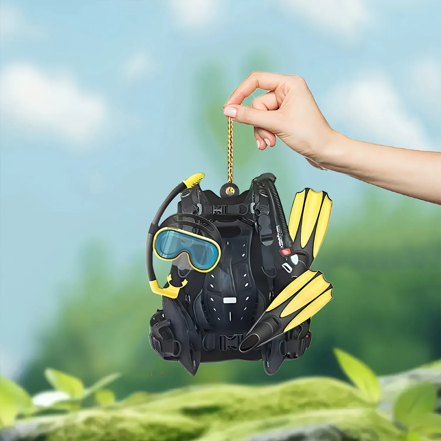 Car Hanging Ornament: Diving Suit