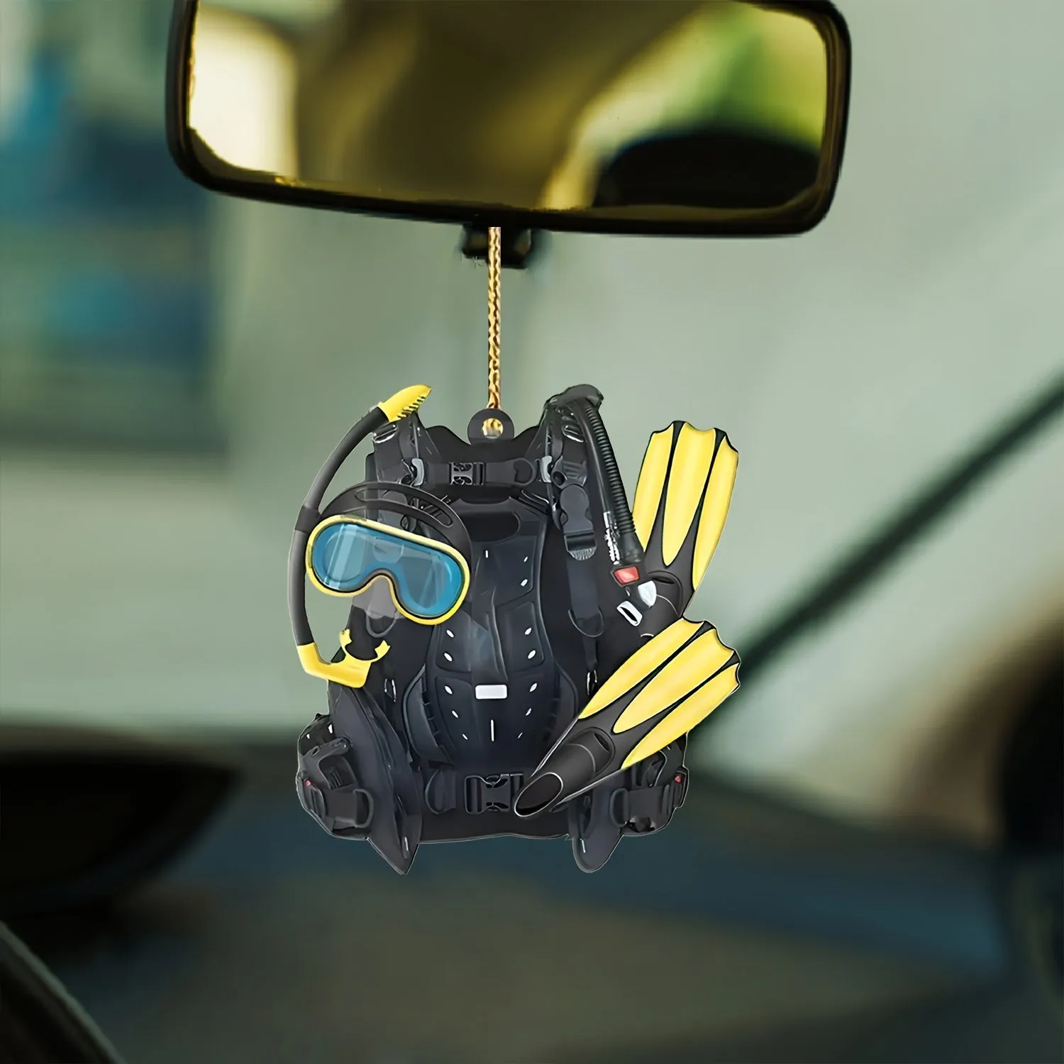 Car Hanging Ornament: Diving Suit