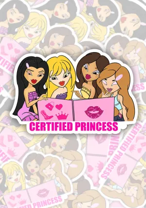 Certified Princess Lip Print 1Pc Y2K Sticker Cherrykitten