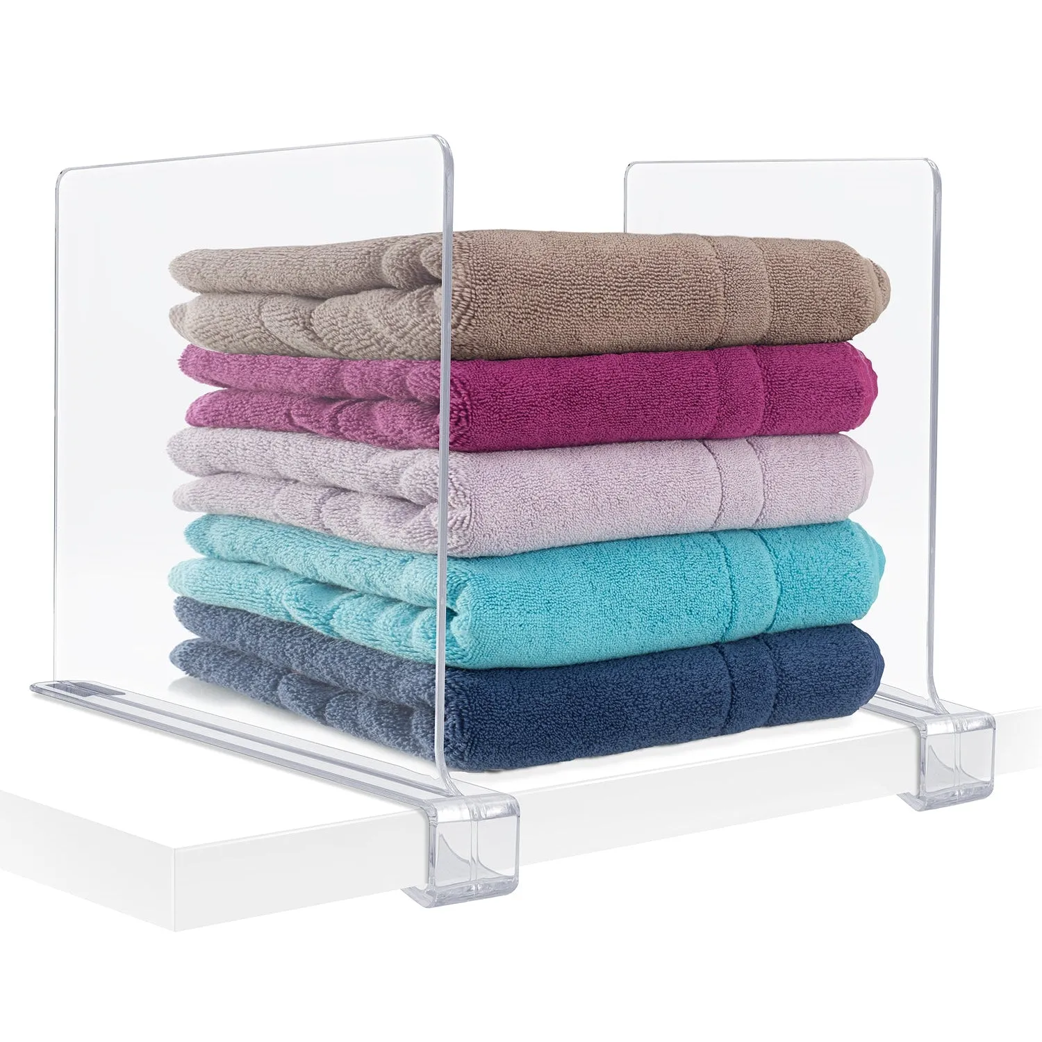 Clear Shelf Divider Set (Clip-On)