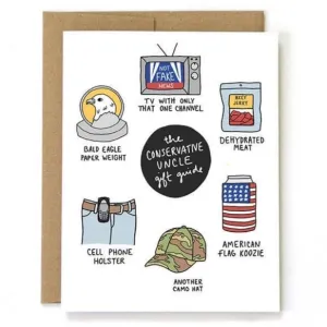 Conservative Uncle Gift Guide Card