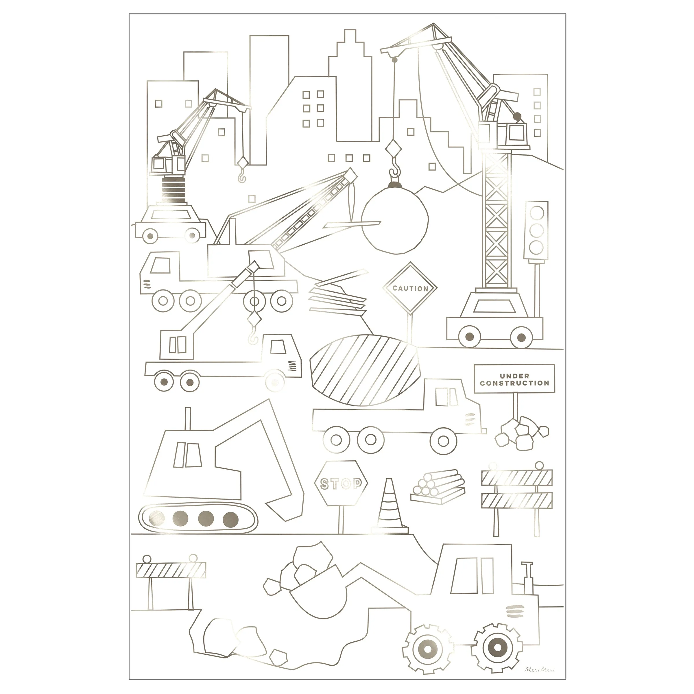 Construction Colouring Posters (x 2)