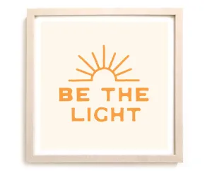 Contemporary Art Print "Be The Light" Creme