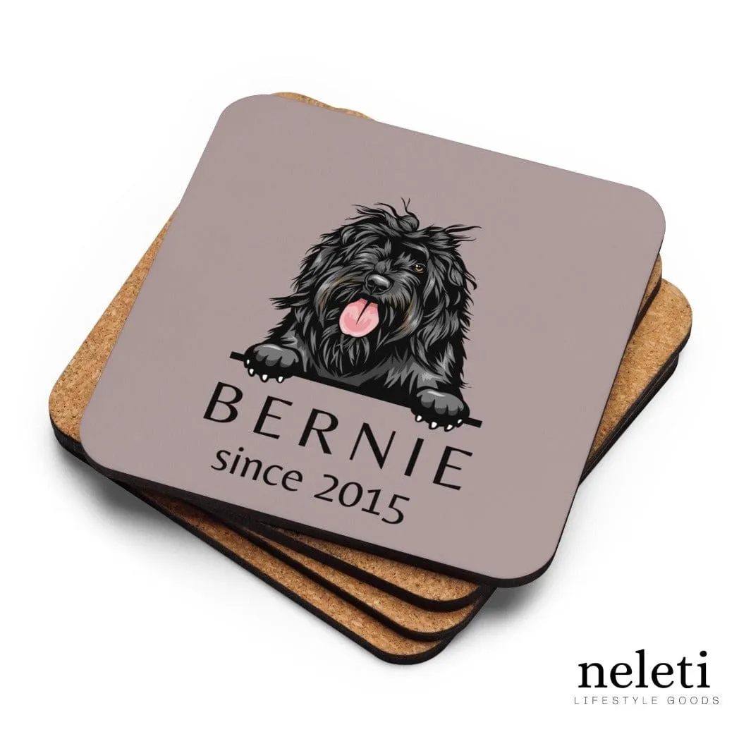 Custom Coasters with Dog Breed Print at Neleti.com