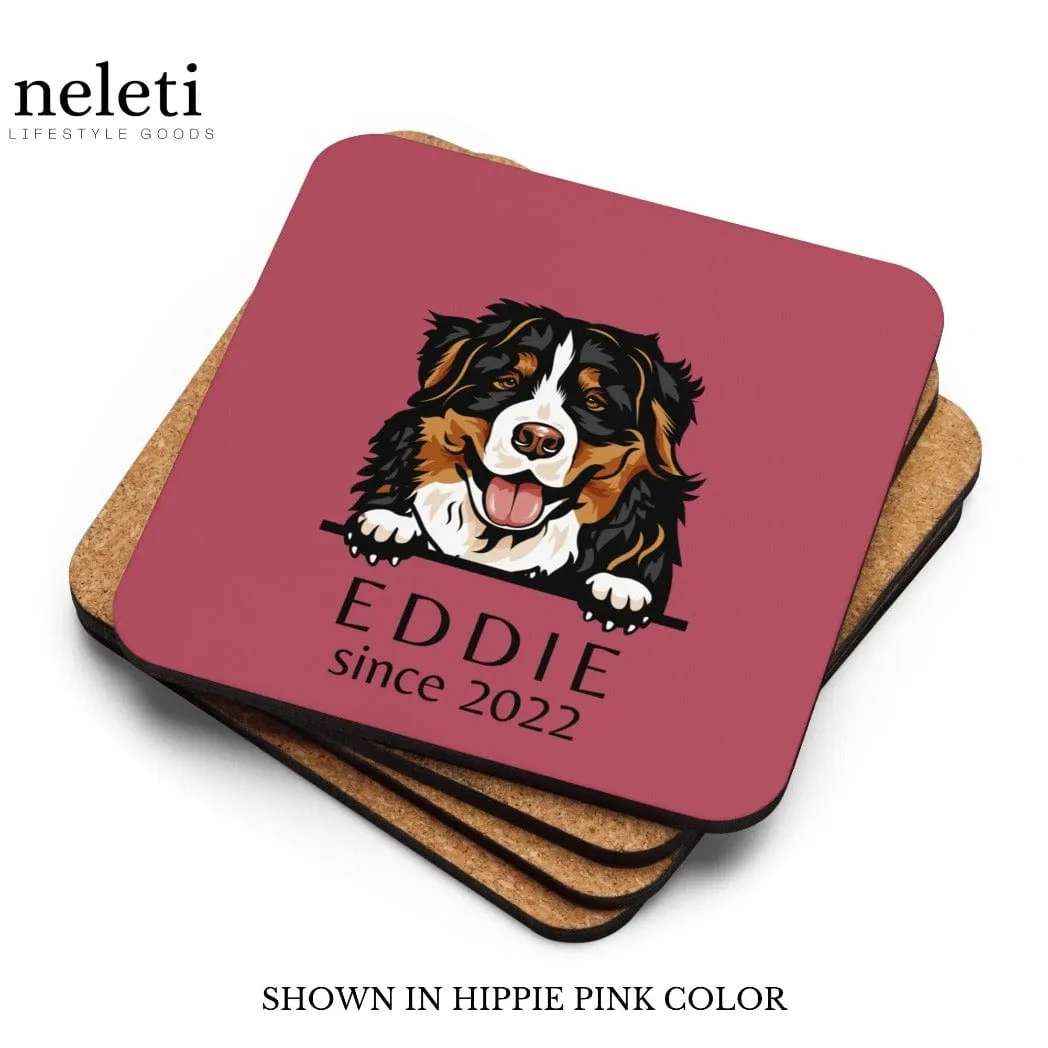 Custom Coasters with Dog Breed Print at Neleti.com