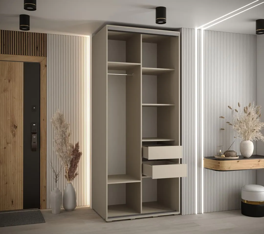 Dakota VII Sliding Door Wardrobe 110cm