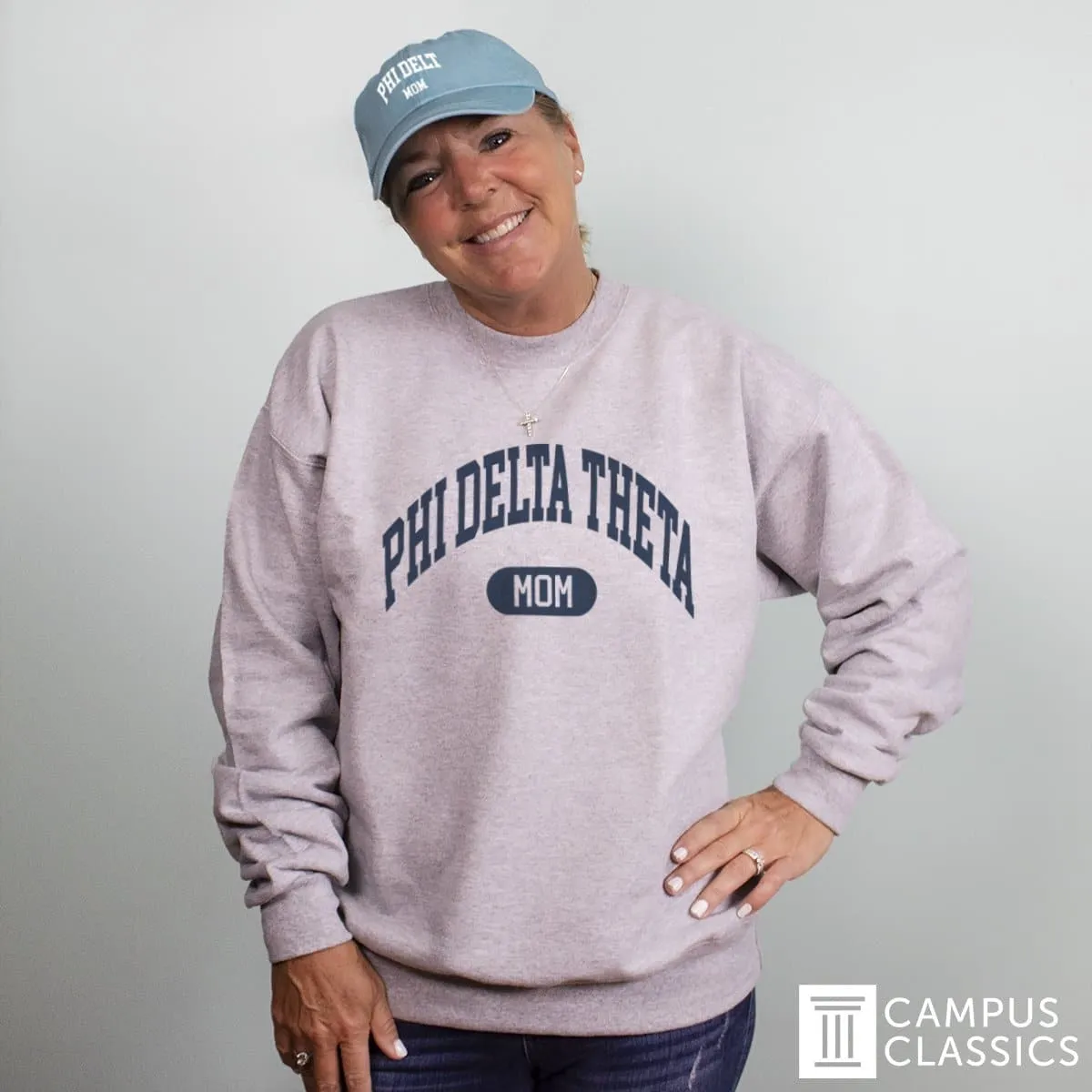 Delta Upsilon Classic Mom Crewneck