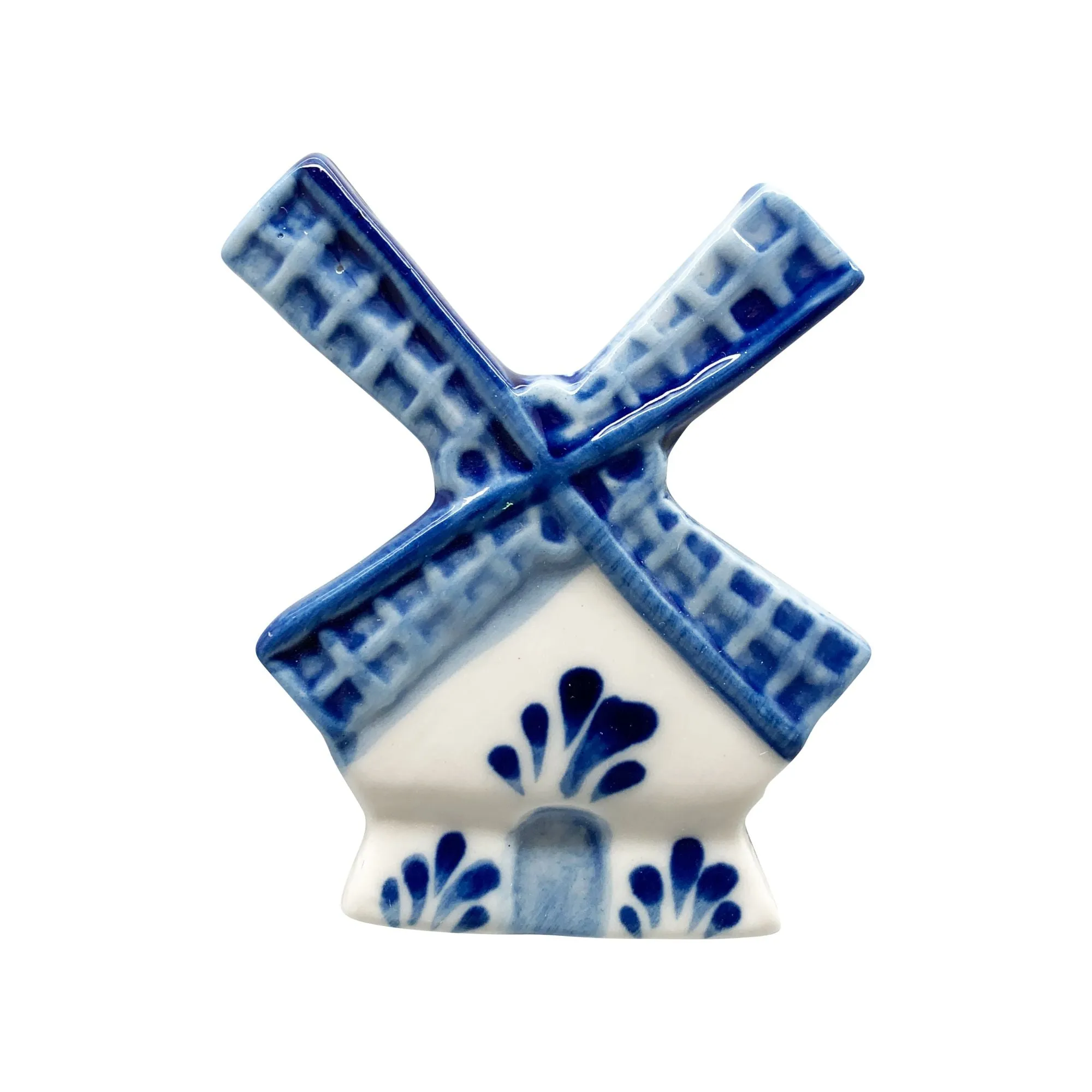 Dutch Souvenir Magnets Delft Blue Windmill