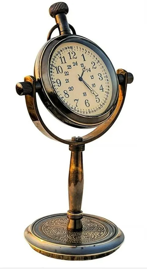 Enhancing Productivity with a Study Table Brass Clock Time Management