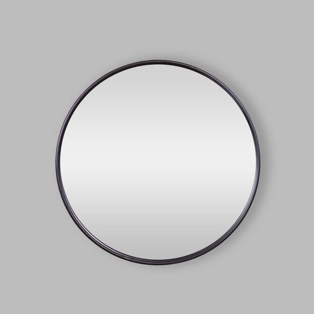 Fallon Mirror - Black Round Mirror