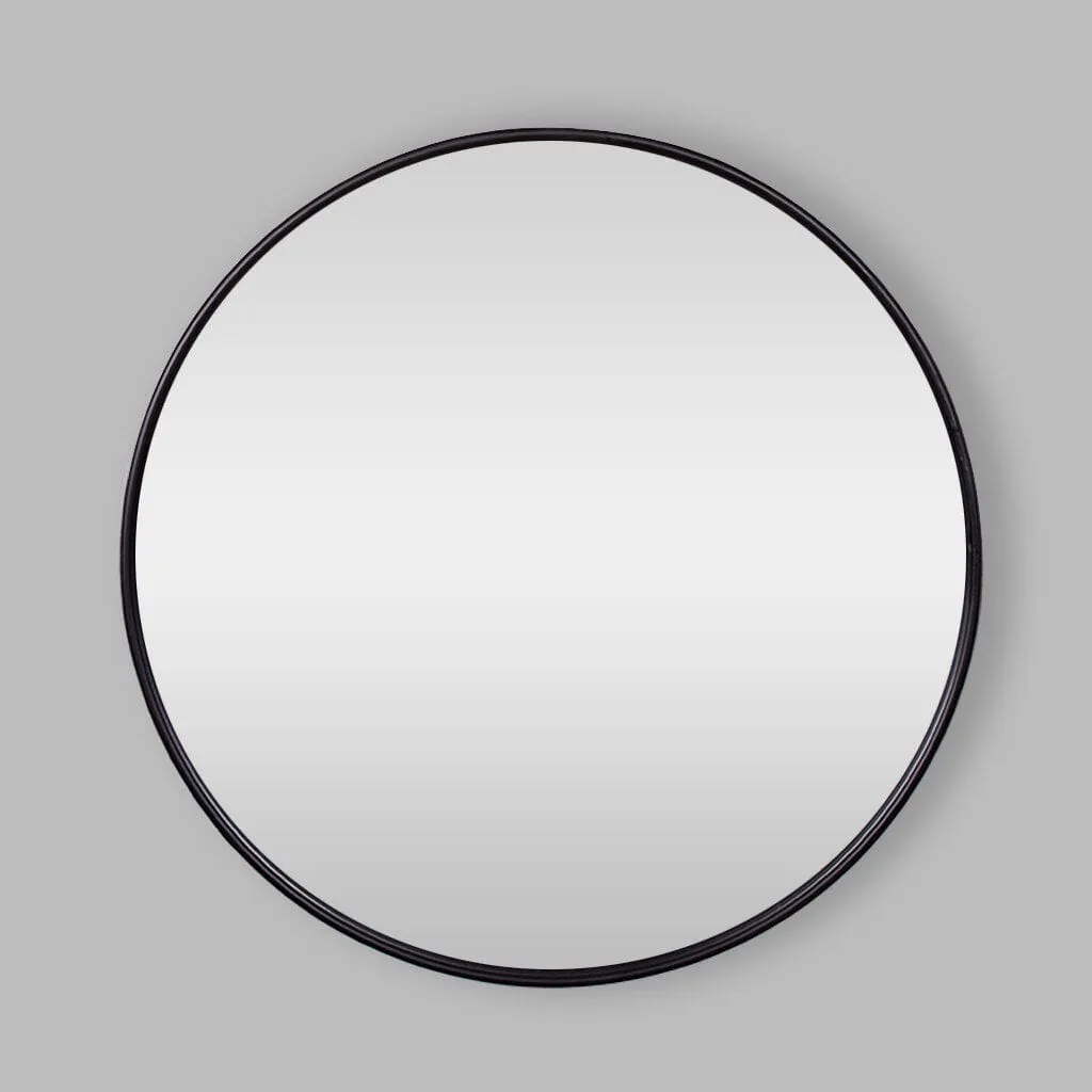 Fallon Mirror - Black Round Mirror