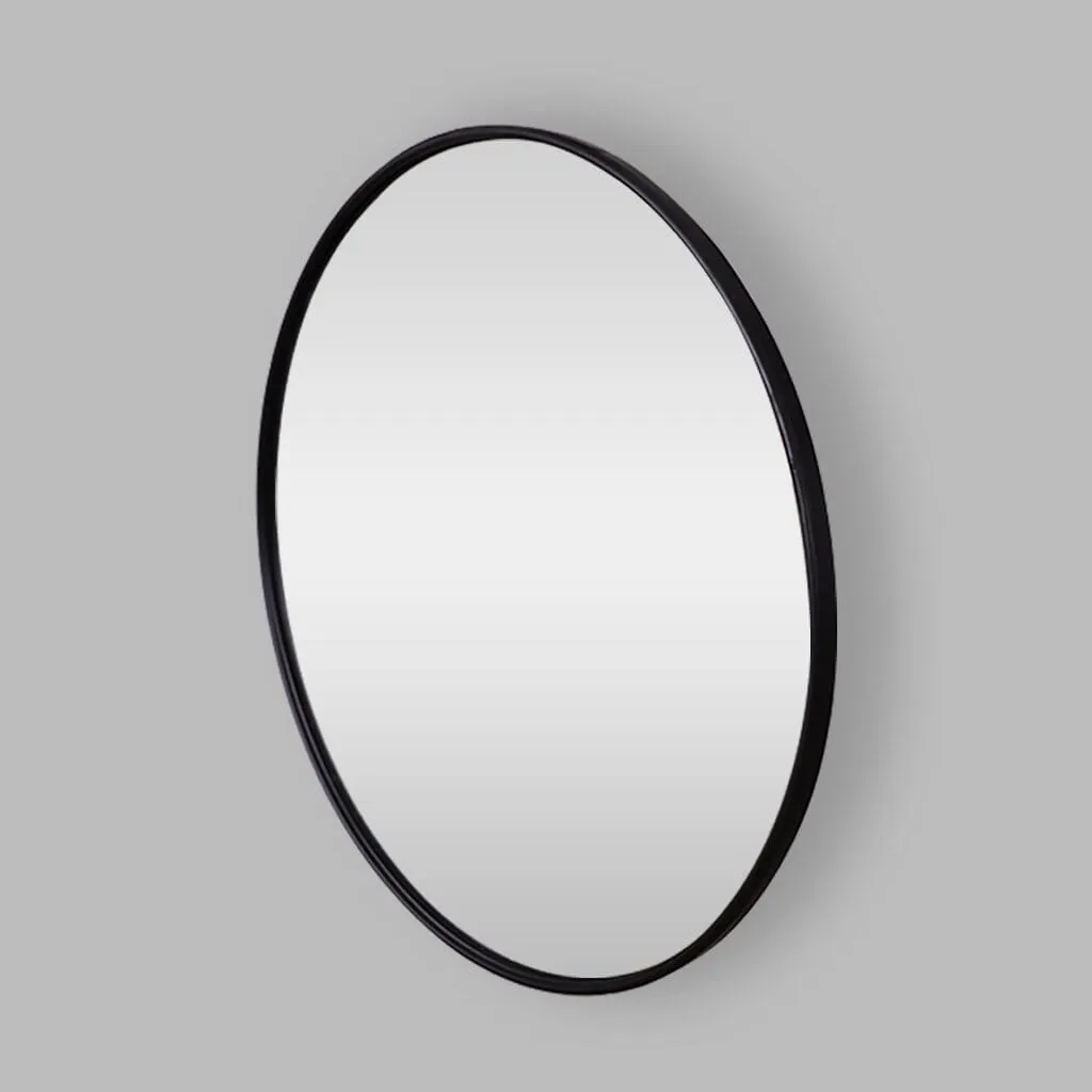 Fallon Mirror - Black Round Mirror