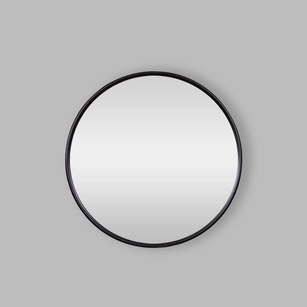 Fallon Mirror - Black Round Mirror