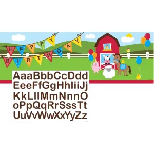 Farmhouse Fun Giant Personalised Banner