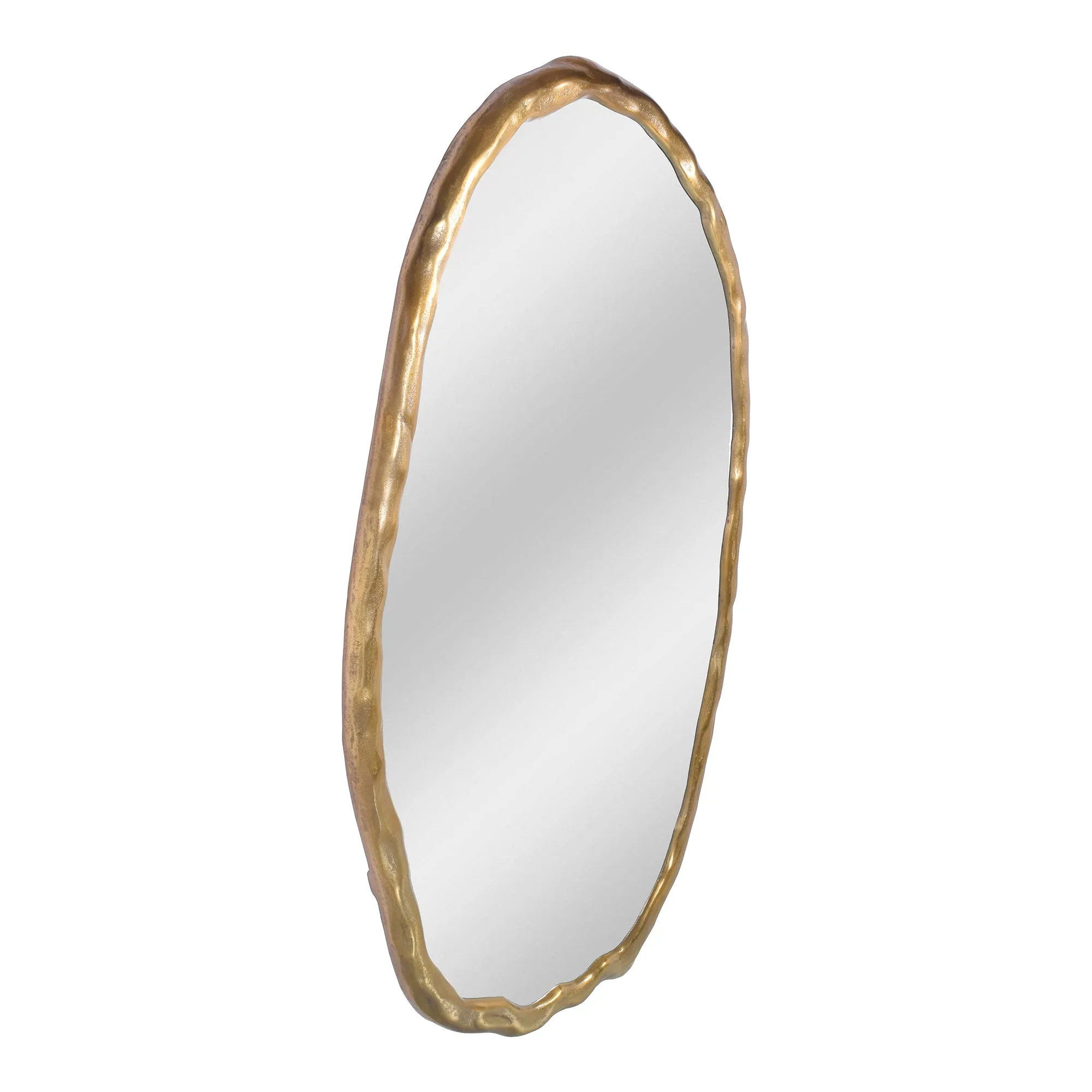 Foundry Mirror Oval Gold