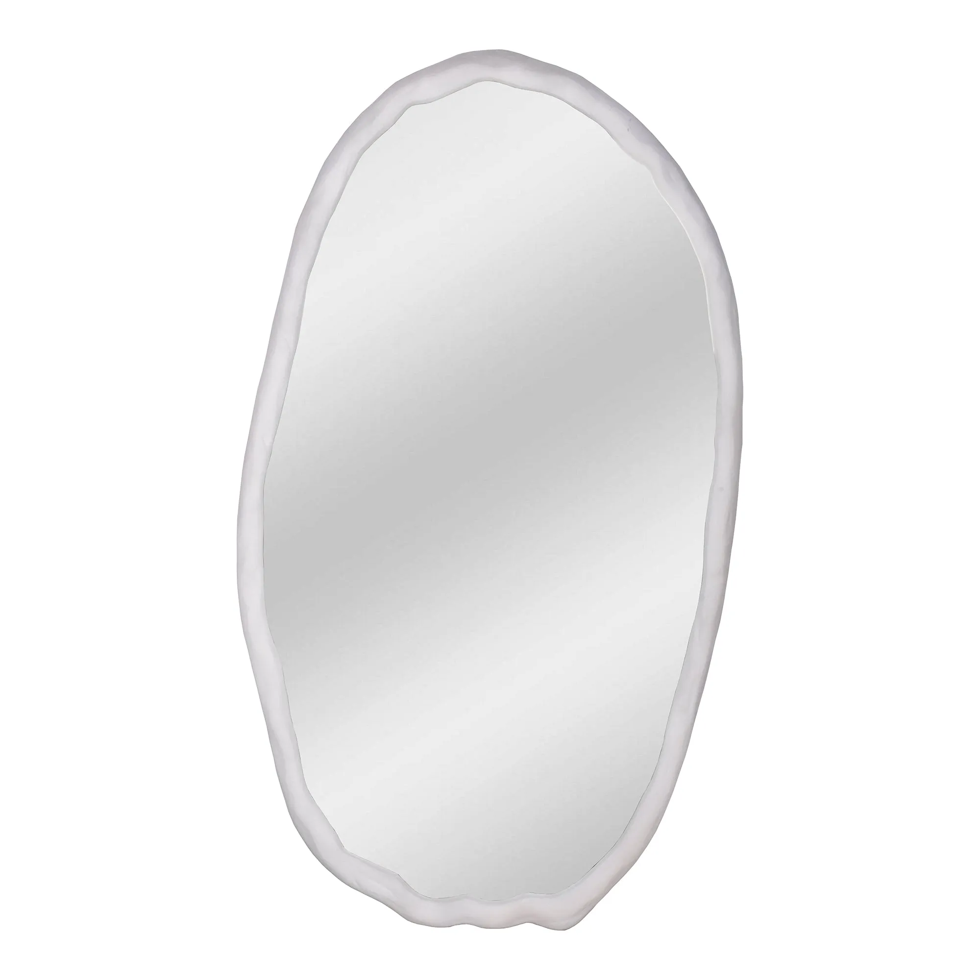 Foundry Mirror Oval White