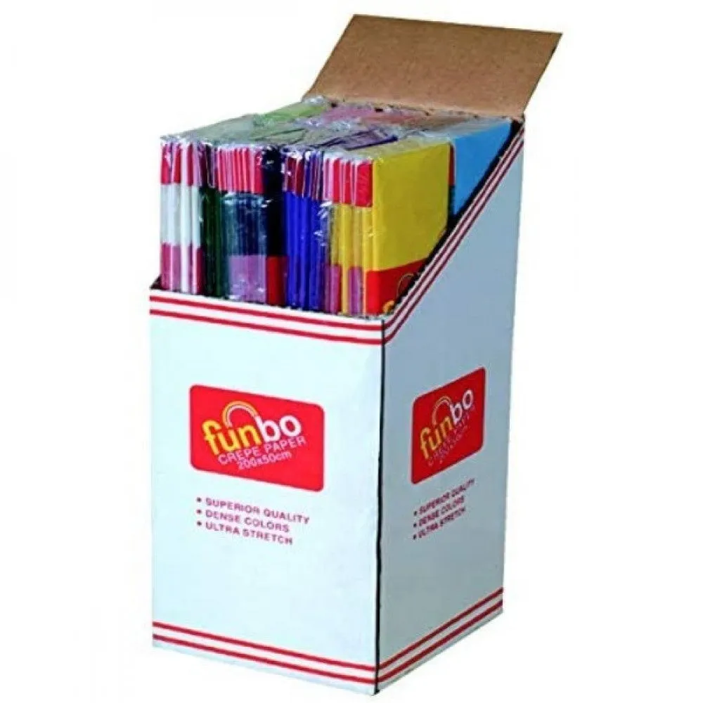 Funbo Crepe Paper 23gsm 50cmx2m Orange