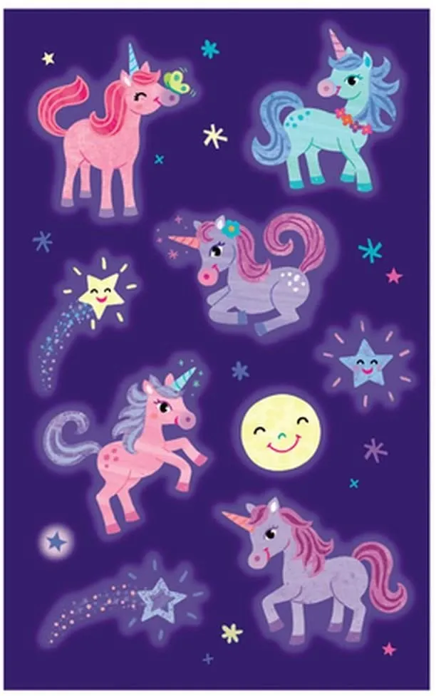 Glow-in-the-Dark Unicorn Sticker Pack