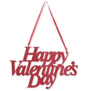 Happy Valentine's Day Glitter Sign